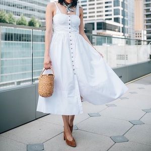 White Midi Dress